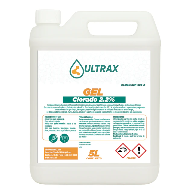 Gel Clorado 2.2% Ultrax 5L