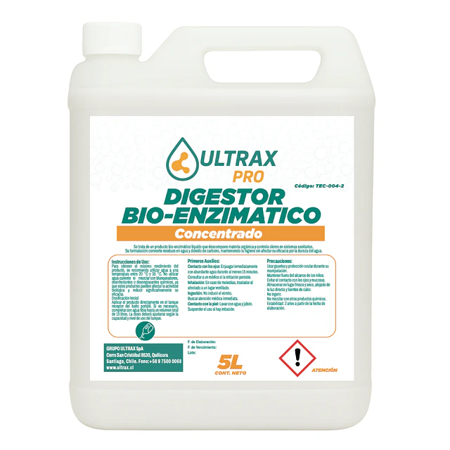 Digestor Bio-Enzimatico Concentrado Ultrax Pro 5L