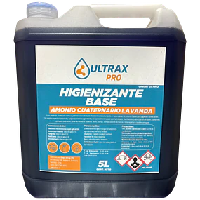 Higienizante Base Amonio Cuaternario Concentrado Lavanda Ultrax Pro 5L