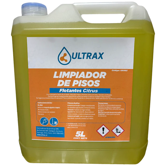 Limpiador Piso Flotante Citrus Ultrax 5L