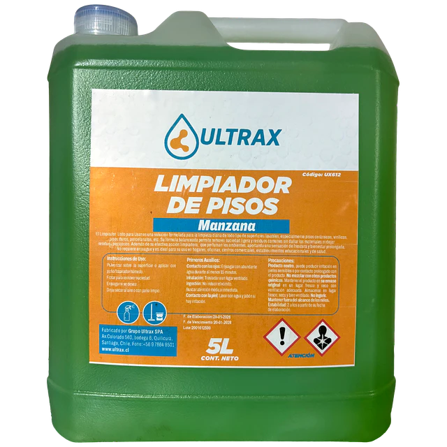 Limpiador Piso Manzana Ultrax 5L