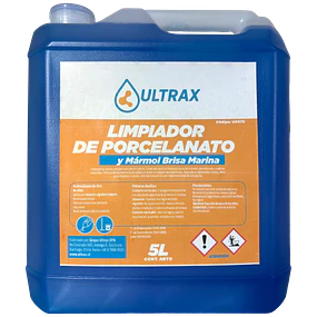 Limpiador Porcelanato y Marmol Brisa Marina Ultrax 5L