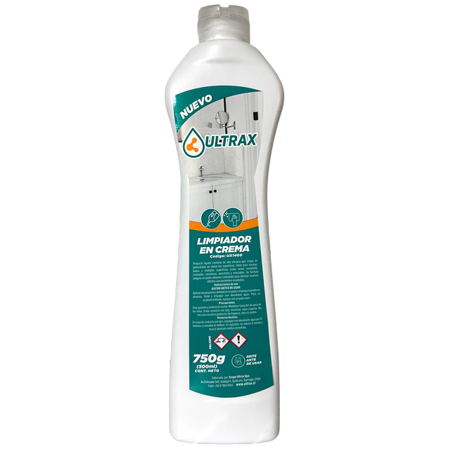 Limpiador en Crema Ultrax 750Gr