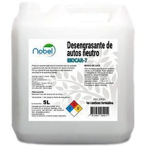 Shampoo Desengrasante Lavado Vehiculos Biocar-7 5L