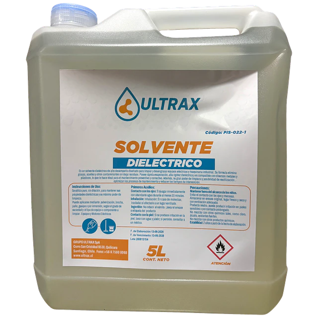 Solvente Dielectrico Ultrax Pro 5L