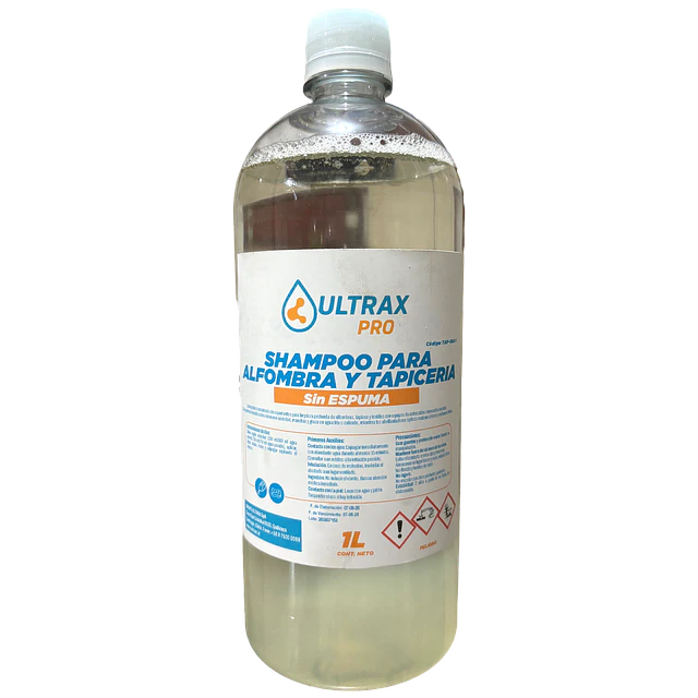 Shampoo Alfombra y Tapiceria sin Espuma Ultrax Pro 1L