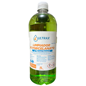 Limpiador Porcelanato y Marmol Manzana Ultrax 1L
