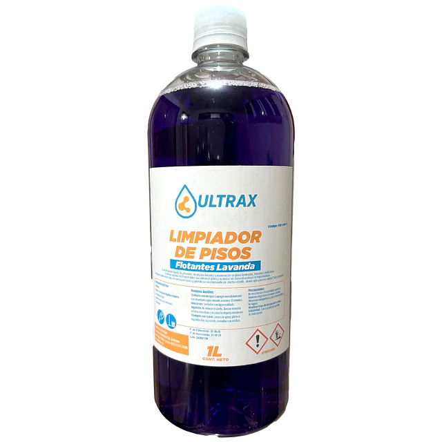 Limpiador Piso Flotante Lavanda Ultrax 1L