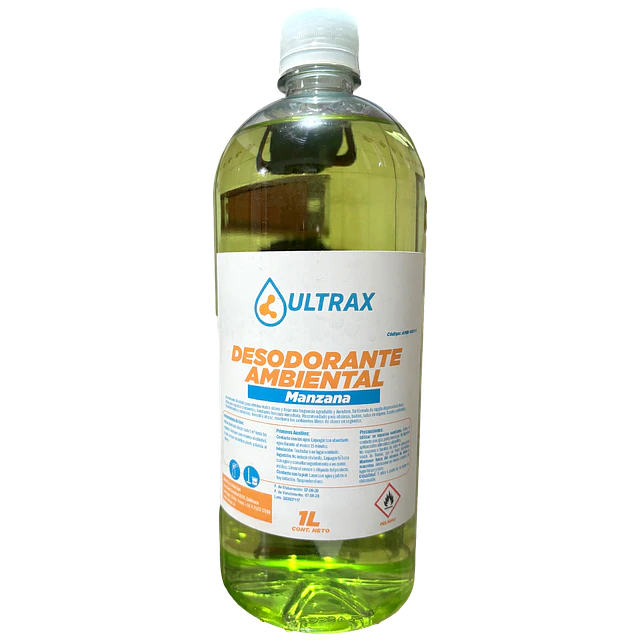 Desodorante Ambiental Manzana Ultrax Pro 1L
