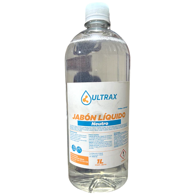 Jabon Liquido Neutro Ultrax 1L