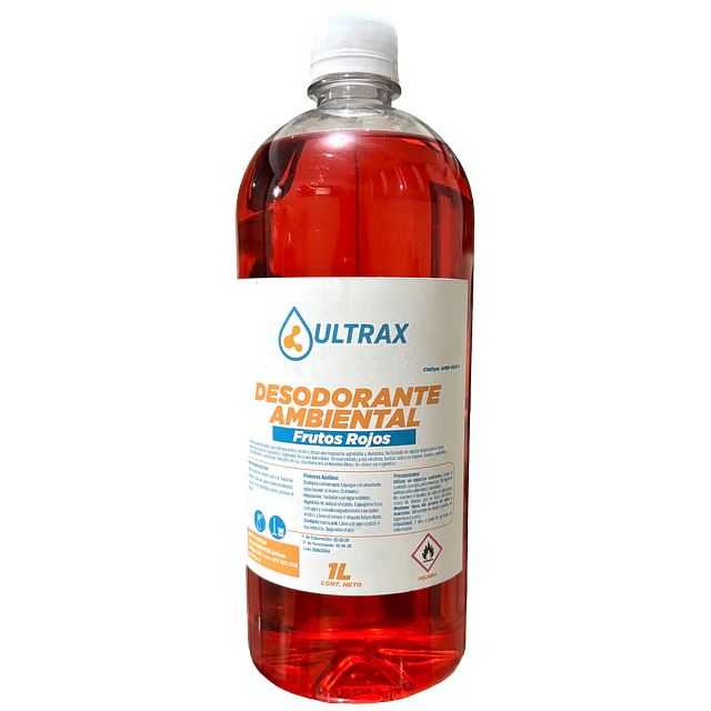 Desodorante Ambiental Frutos Rojos Ultrax Pro 1L