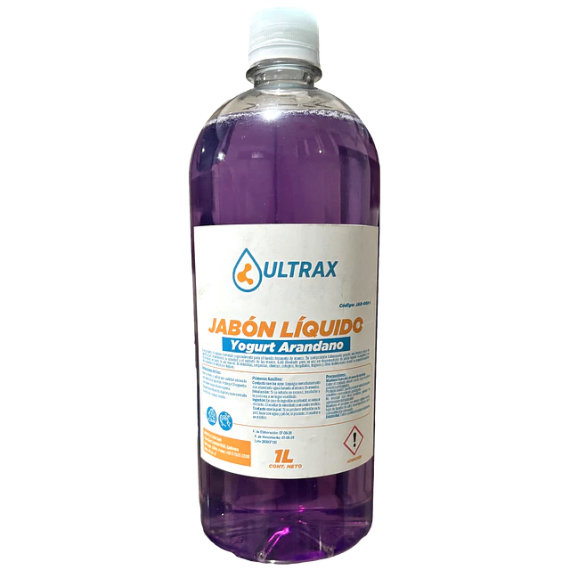 Jabon Liquido Yogurt Arandanos Ultrax 1L