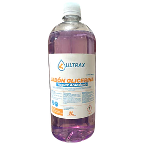 Jabon Glicerina Yogurt Arandanos Ultrax 1L