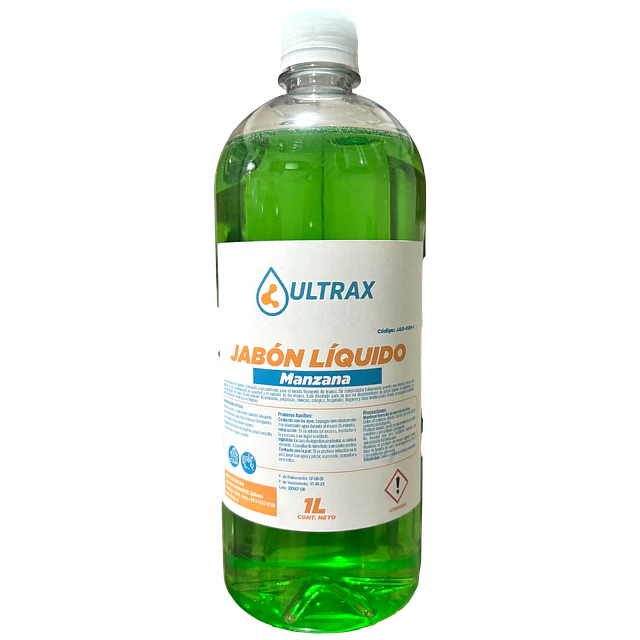Jabon Liquido Manzana Ultrax 1L