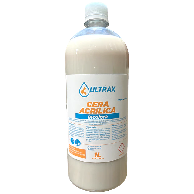 Cera Acrilica Incolora Ultrax 1L
