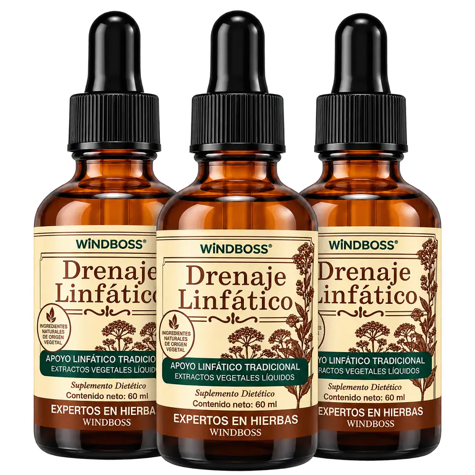 3 Drenajes Linfáticos Extracto Herbal 59 Ml Windboss 1