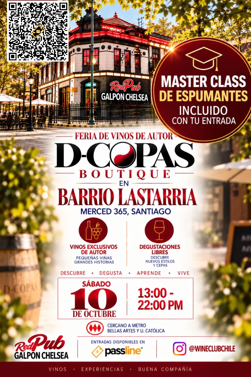 D-Copas Boutique Barrio Lastarria + Master Class de Espumantes