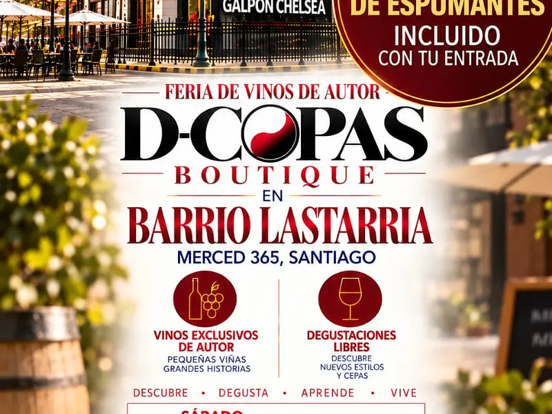 D-Copas Boutique Barrio Lastarria + Master Class de Espumantes