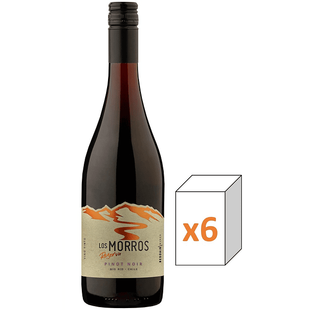 PINOT NOIR RESERVA X 6 LOS MORROS