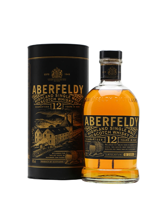 ABERFELDY 12 YEAR OLD SINGLE MALT WHISKY vol. 40% 70cl