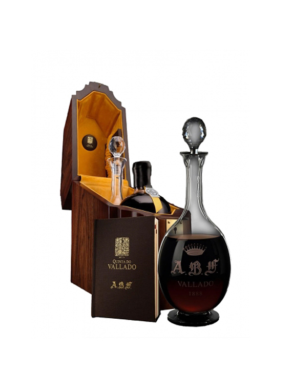 Vallado ABF Very Old Porto 1888 Deluxe Wooden Box & Decanter 75cl