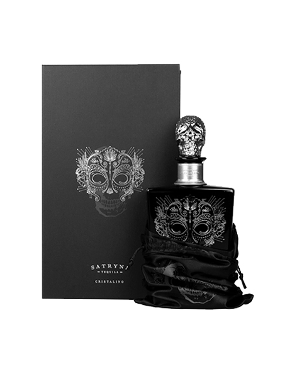 SATRYNA Cristalino Añejo Claro - Ultra-Premium Tequila vol. 38% - 70cl Gift Pack with Exclusive Glass Set!!