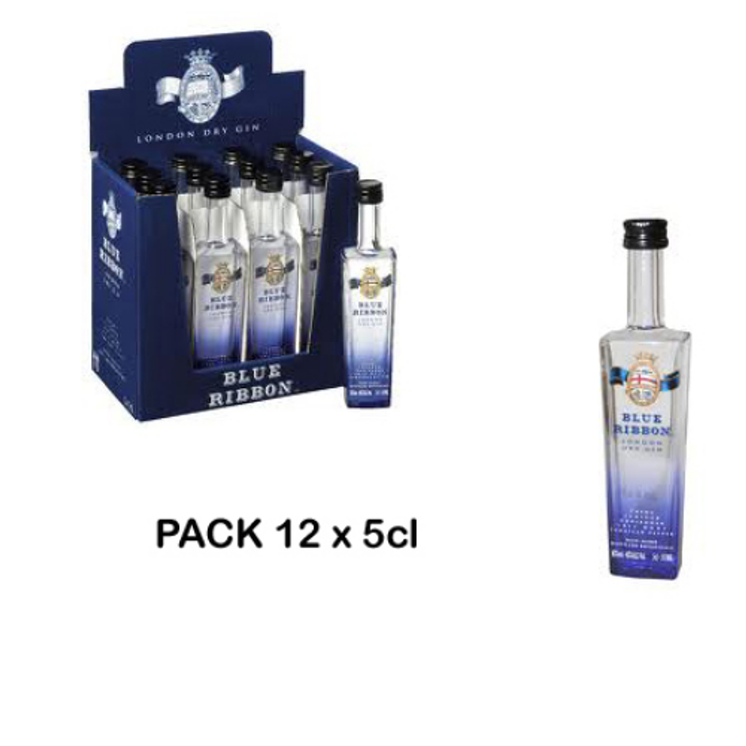 Gin Blue Ribbon x 12 Miniatures 5cl 1