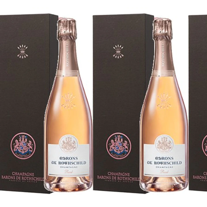 Barons de Rothschild Rosé Champagne Coffret Edición 75cl 3