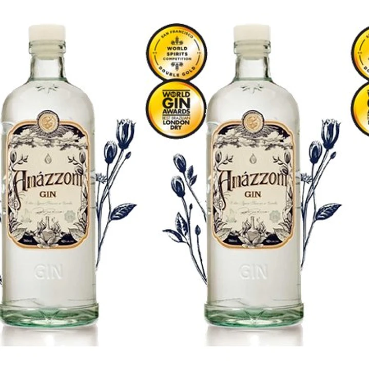 AMÁZZONI GIN - Gin Artesanal du Brésil vol.42% 70cl 2