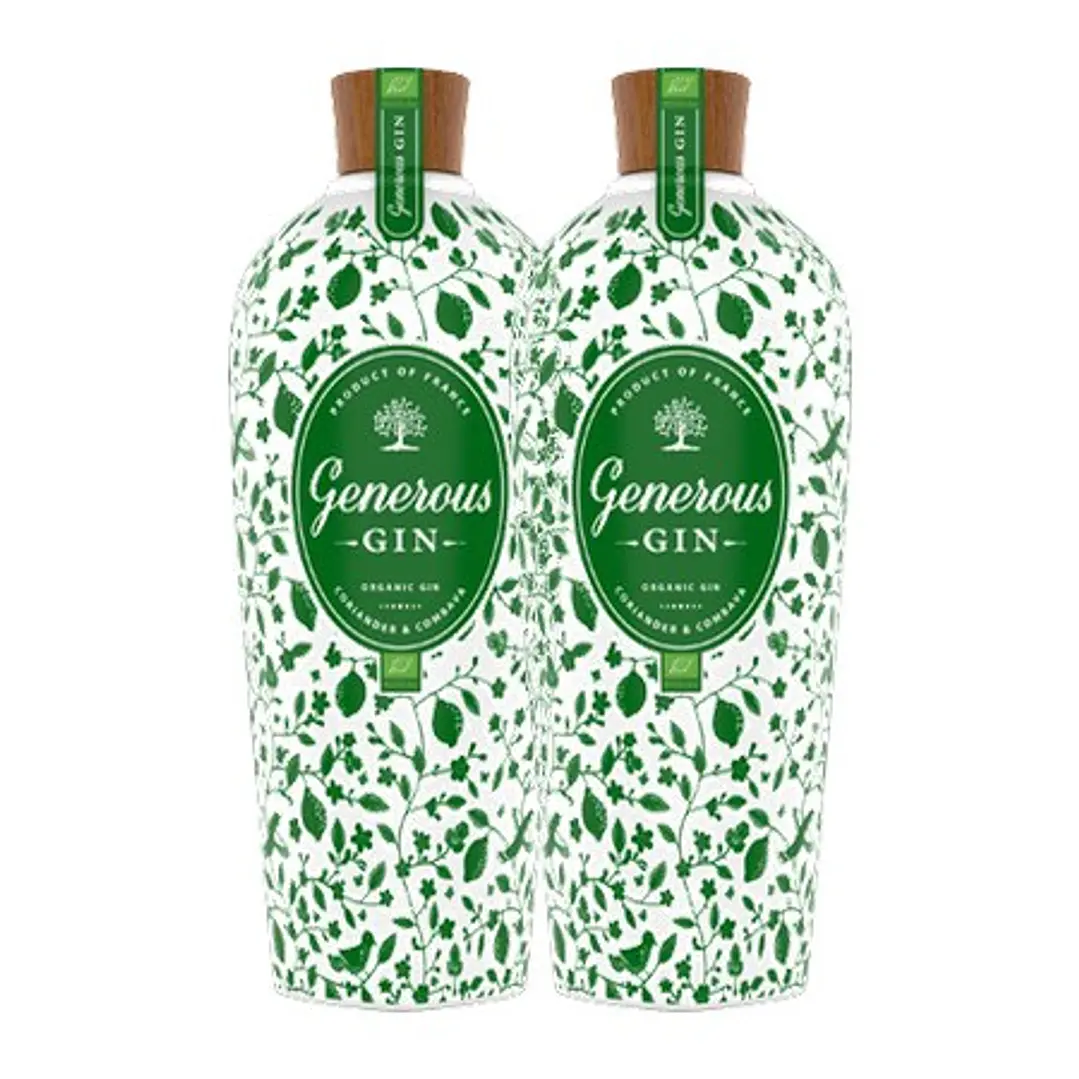 GENEROUS GIN Bio (BIO - Coriandre et Combava) vol.44% - 70cl 2