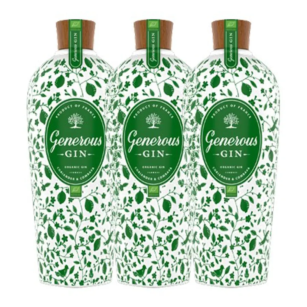 GENEROUS GIN Bio (BIO - Coriandre et Combava) vol.44% - 70cl 3
