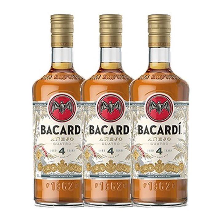 Rhum Bacardi Cuatro Añejo - vol. 40% - 70cl 3