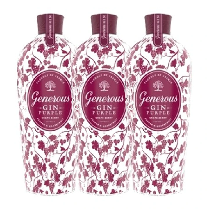 GENEROUS GIN Purple (Pimenta e Toranja) vol. 44% - 70cl 3