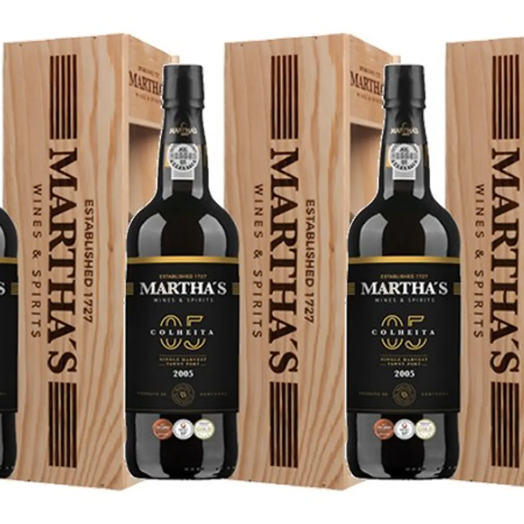 Martha's Vino de Porto Tawny Cosecha 2005, caja de madera de 75 cl 3