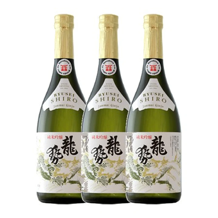 SAKE HIROSHIMA RYUSEI SHIRO JUNMAI GINJO vol. 17% - 72cl 3