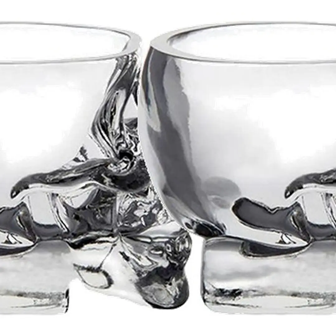 Copo de Shots Crystal Head Vodka em vidro 30ml  2