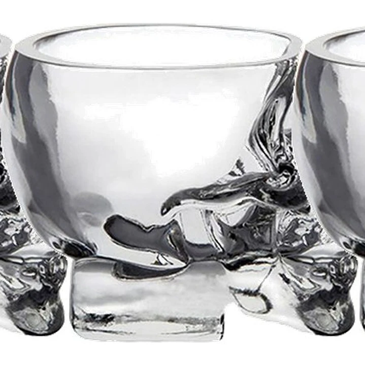 Copo de Shots Crystal Head Vodka em vidro 30ml  3
