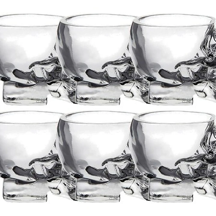 Copo de Shots Crystal Head Vodka em vidro 30ml  4