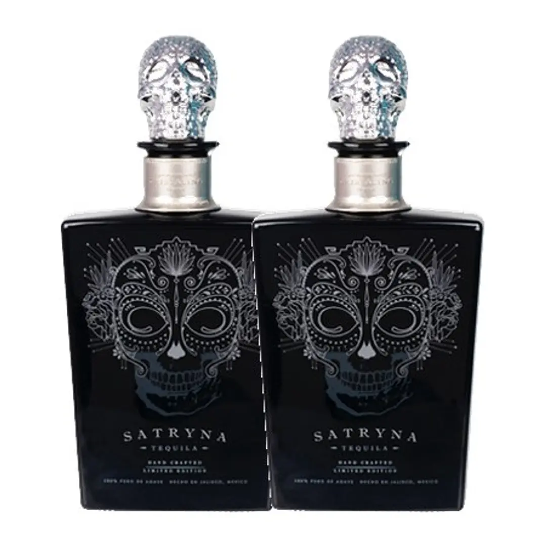 SATRYNA Cristalino Añejo Claro - Ultra-Premium Tequila 38% ABV - 70cl Gift Pack 2