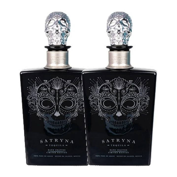 SATRYNA Cristalino Añejo Claro - Ultra-Premium Tequila 38% ABV - 70cl Gift Pack 2