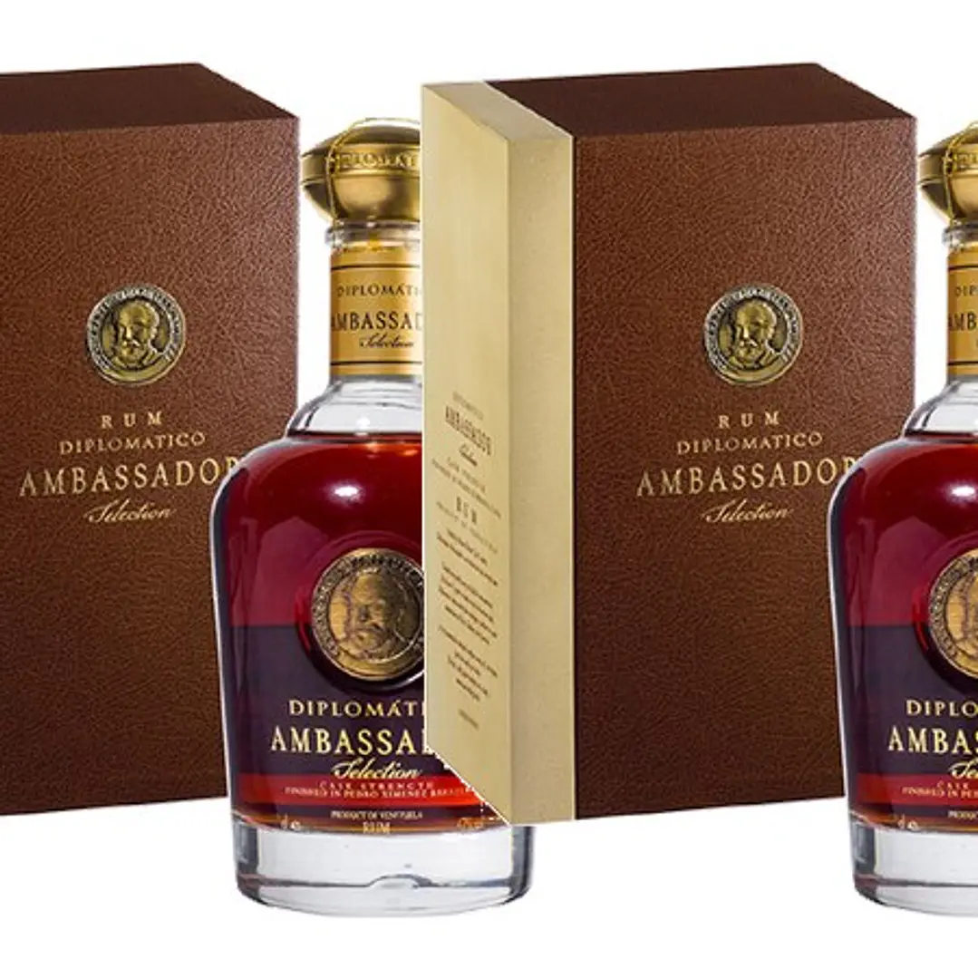 Rum Diplomático Ambassador Limited Edition vol. 47% - 70cl - Gift Pack 2