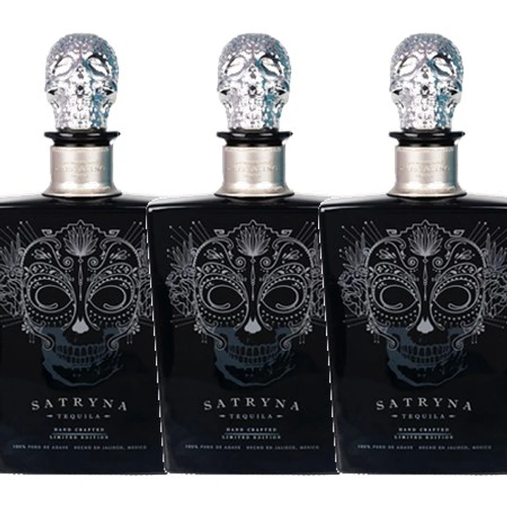 SATRYNA Cristalino Añejo Claro - Ultra-Premium Tequila 38% ABV - 70cl Gift Pack 3