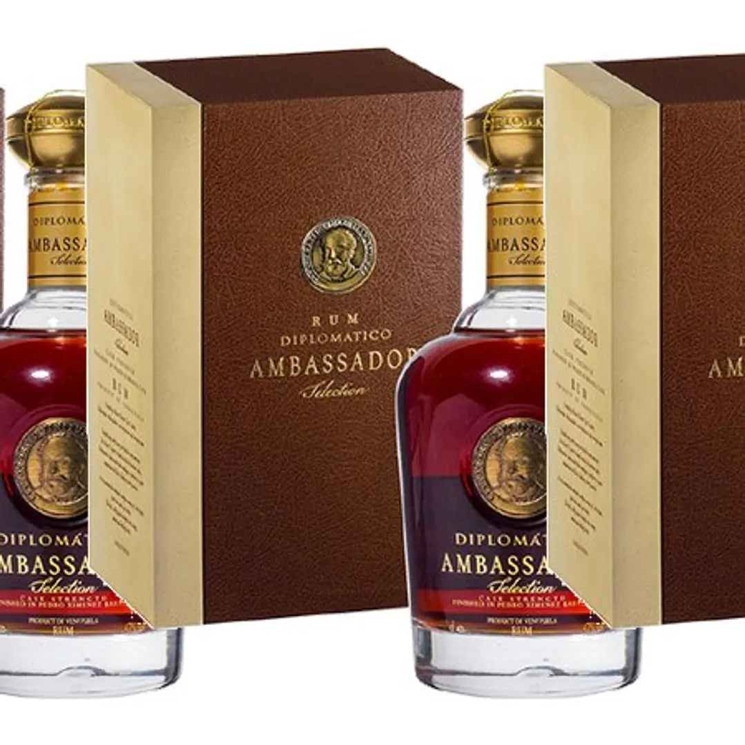 Rum Diplomático Ambassador Limited Edition vol. 47% - 70cl - Gift Pack 3