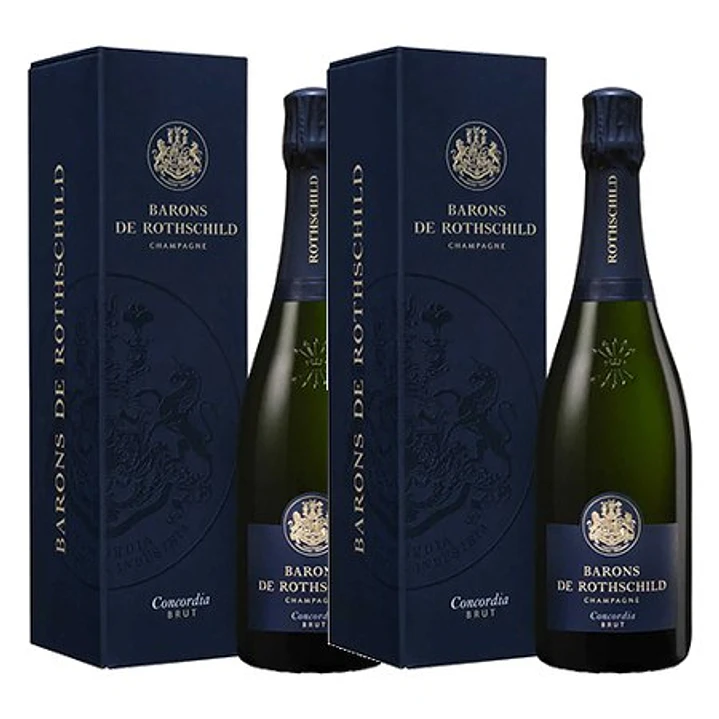 Champagne Barons de Rothschild Concordia Brut Gift-Box 75cl 2