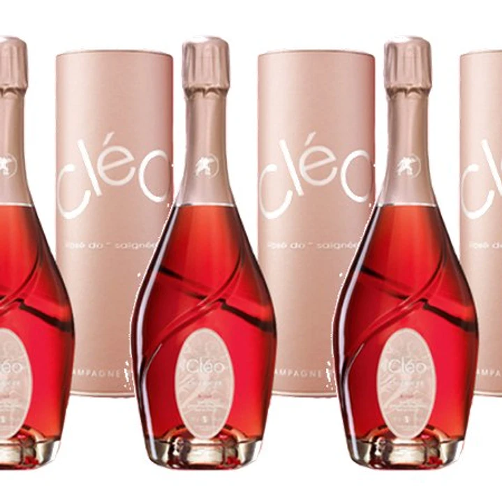 Champagne Esterlin Cléo Rosé de Saignée NV - 75cl - Gift-Pack 3