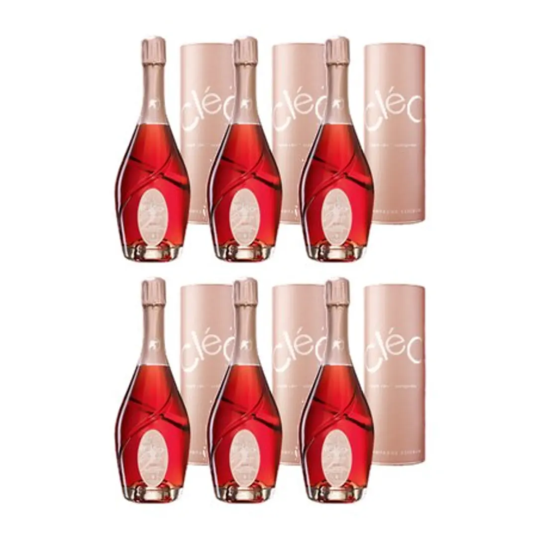 Champagne Esterlin Cléo Rosé de Saignée NV - 75cl - Gift-Pack 4