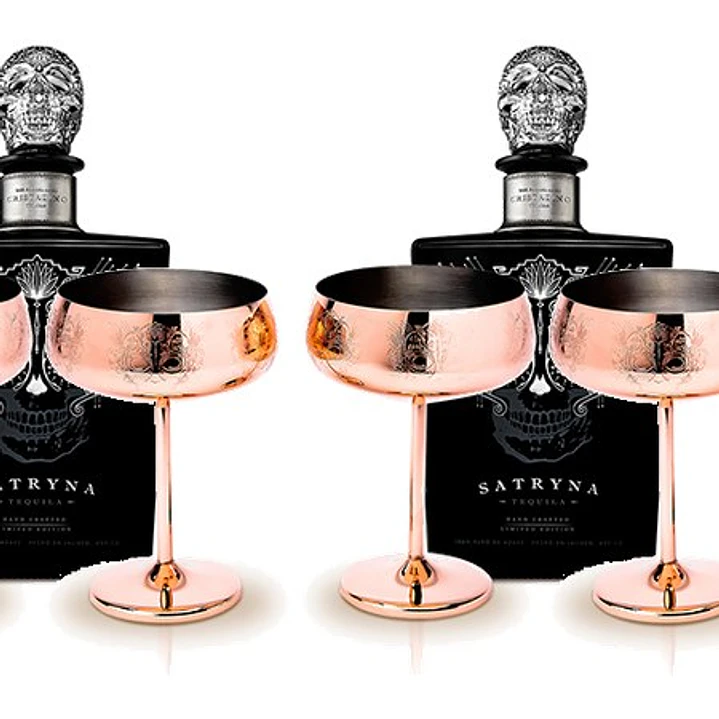 SATRYNA Cristalino Añejo Claro - Ultra-Premium Tequila vol. 38% - 70cl Gift Pack with Exclusive Glass Set!! 7