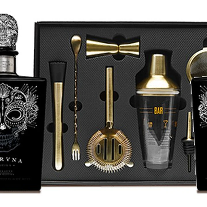SATRYNA Cristalino Añejo Claro - Tequila Ultra Premium vol. 38% - ¡Pack Regalo 70cl con Utensilios de Bar! 7