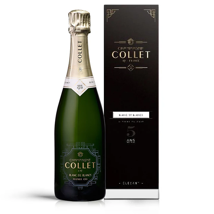Champagne Collet Blanc de Blancs Premier Cru - 75cl Coffret 1