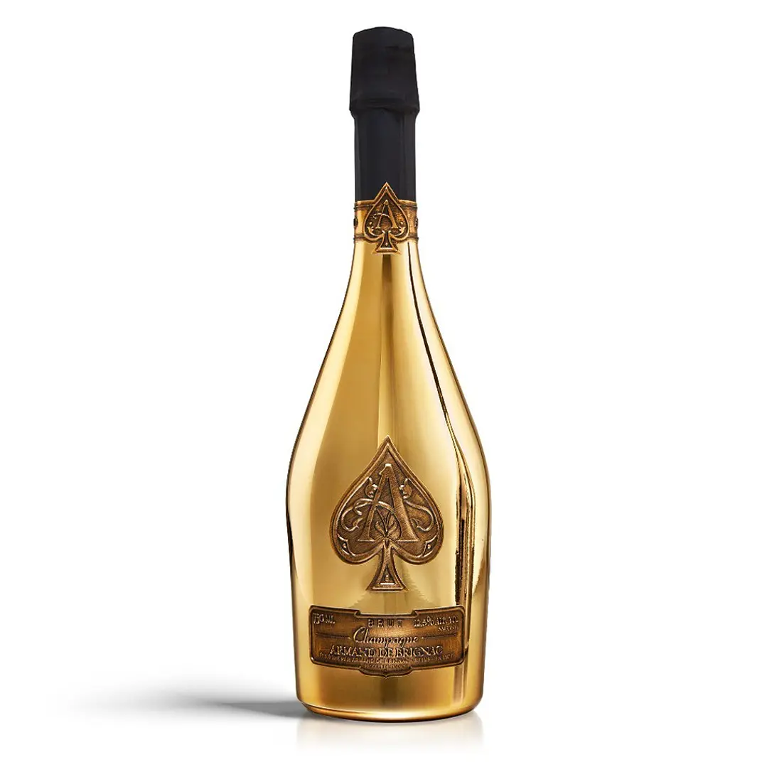 Champagne Armand de Brignac Brut Gold - 75cl Velvet Bag 1
